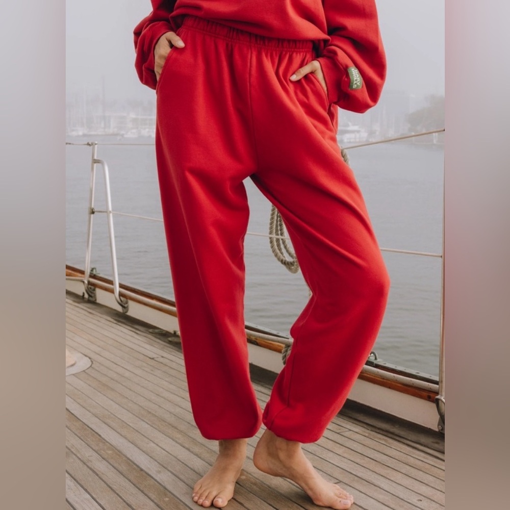 NWT Daily Drills Unisex Red Joggers Size XS/S